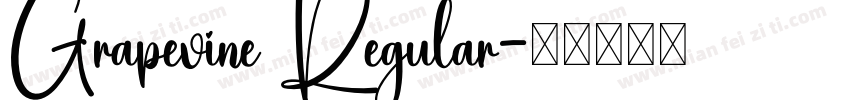 Grapevine Regular字体转换